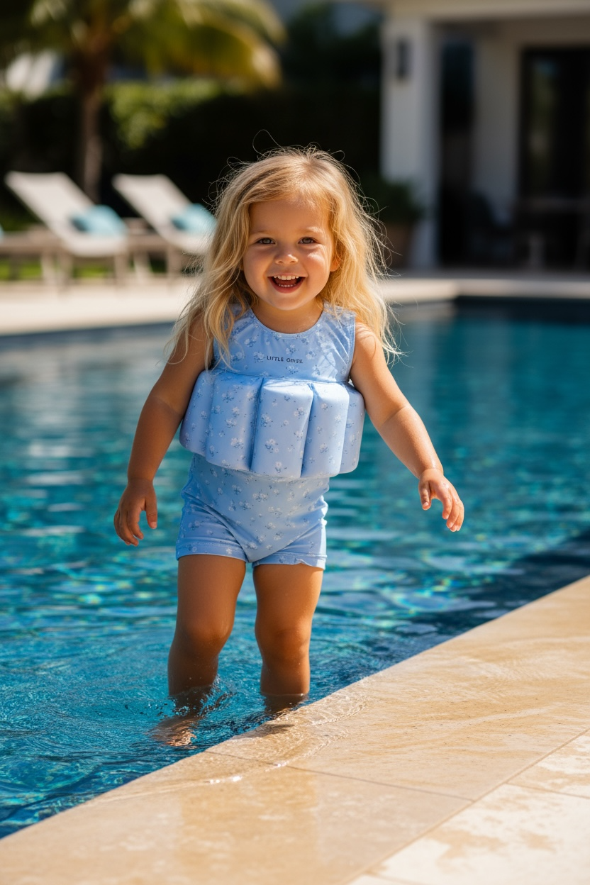 Little Soleil Floatsuit | Lacey Short Sleeve