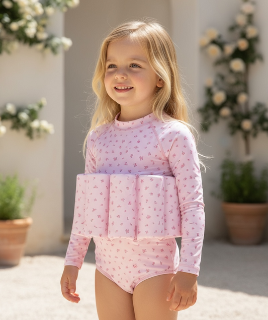 Little Soleil Floatsuit | Ditsy Long Sleeve