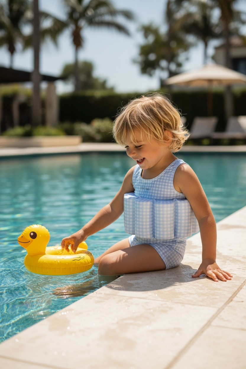Little Soleil Floatsuit | Beau Short Sleeve