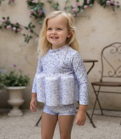 Little Soleil Floatsuit | Lavender Long Sleeve