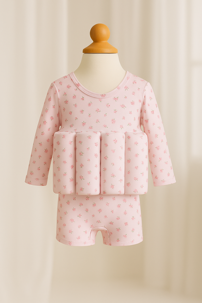 Little Soleil Floatsuit | Ditsy Long Sleeve