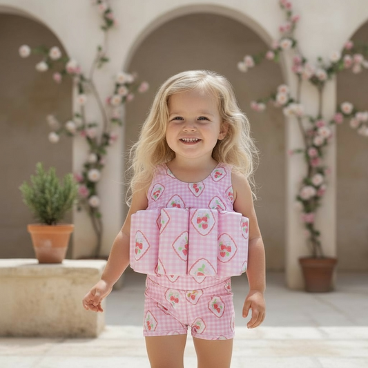 Little Soleil Floatsuit | Poppy Short Sleeve