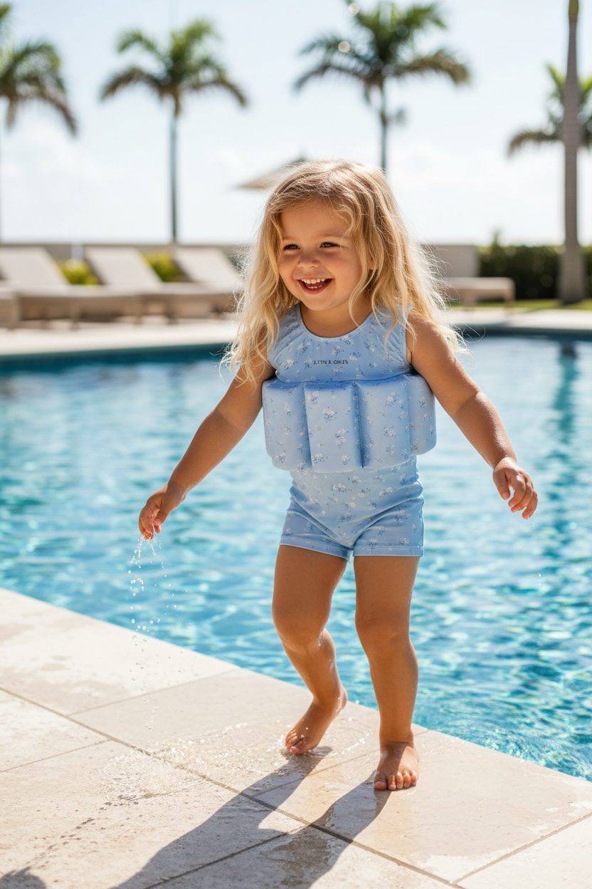 Little Soleil Floatsuit | Lacey Short Sleeve