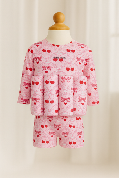 Long Sleeve Cherry Floatsuit
