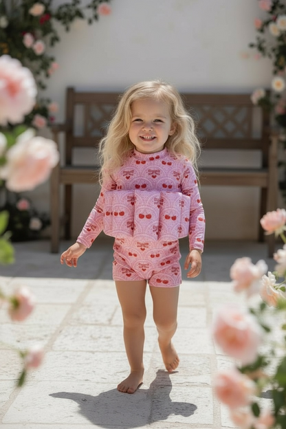 Little Soleil Floatsuit | Poppy Long Sleeve
