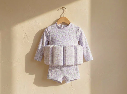 Little Soleil Floatsuit | Lavender Long Sleeve